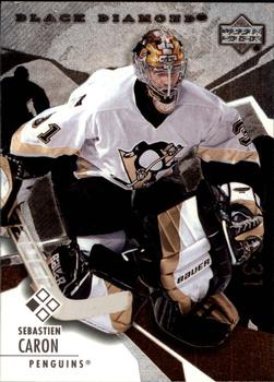 #17 Sebastien Caron - Pittsburgh Penguins - 2003-04 Upper Deck Black Diamond Hockey