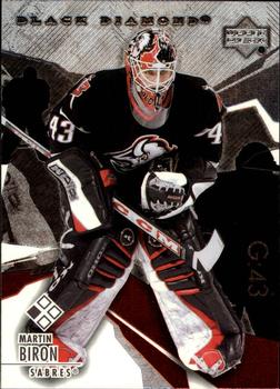 #19 Martin Biron - Buffalo Sabres - 2003-04 Upper Deck Black Diamond Hockey