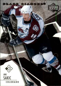 #32 Joe Sakic - Colorado Avalanche - 2003-04 Upper Deck Black Diamond Hockey
