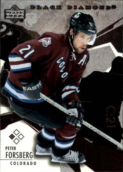 #36 Peter Forsberg - Colorado Avalanche - 2003-04 Upper Deck Black Diamond Hockey