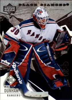 #56 Mike Dunham - New York Rangers - 2003-04 Upper Deck Black Diamond Hockey
