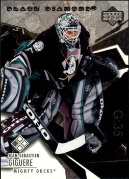 #72 Jean-Sebastien Giguere - Anaheim Mighty Ducks - 2003-04 Upper Deck Black Diamond Hockey