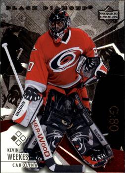 #82 Kevin Weekes - Carolina Hurricanes - 2003-04 Upper Deck Black Diamond Hockey