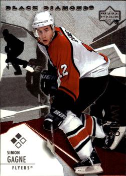 #86 Simon Gagne - Philadelphia Flyers - 2003-04 Upper Deck Black Diamond Hockey