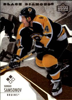 #92 Sergei Samsonov - Boston Bruins - 2003-04 Upper Deck Black Diamond Hockey