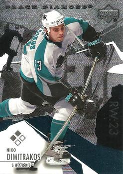 #99 Niko Dimitrakos - San Jose Sharks - 2003-04 Upper Deck Black Diamond Hockey