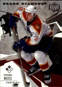 #101 Stephen Weiss - Florida Panthers - 2003-04 Upper Deck Black Diamond Hockey