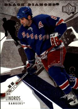 #104 Eric Lindros - New York Rangers - 2003-04 Upper Deck Black Diamond Hockey