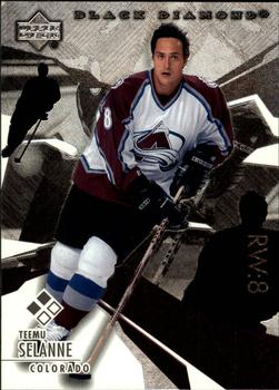 #107 Teemu Selanne - Colorado Avalanche - 2003-04 Upper Deck Black Diamond Hockey