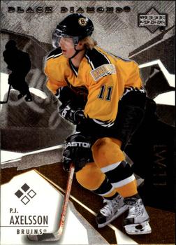 #111 P.J. Axelsson - Boston Bruins - 2003-04 Upper Deck Black Diamond Hockey