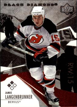 #123 Jamie Langenbrunner - New Jersey Devils - 2003-04 Upper Deck Black Diamond Hockey
