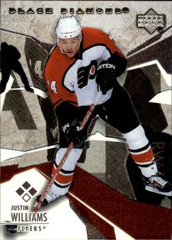 #128 Justin Williams - Philadelphia Flyers - 2003-04 Upper Deck Black Diamond Hockey