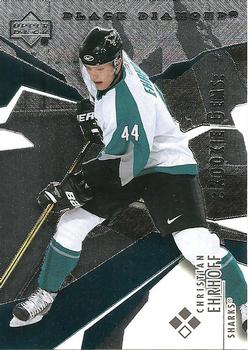 #154 Christian Ehrhoff - San Jose Sharks - 2003-04 Upper Deck Black Diamond Hockey