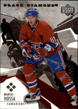 #172 Marcel Hossa - Montreal Canadiens - 2003-04 Upper Deck Black Diamond Hockey