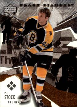 #181 P.J. Stock - Boston Bruins - 2003-04 Upper Deck Black Diamond Hockey