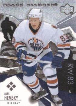#182 Ales Hemsky - Edmonton Oilers - 2003-04 Upper Deck Black Diamond Hockey