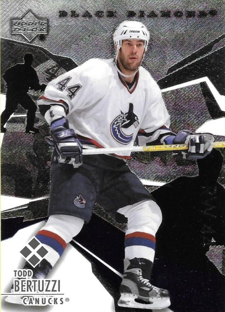 #183 Todd Bertuzzi - Vancouver Canucks - 2003-04 Upper Deck Black Diamond Hockey