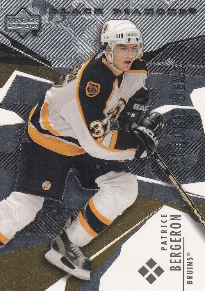 #184 Patrice Bergeron - Boston Bruins - 2003-04 Upper Deck Black Diamond Hockey