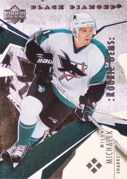 #186 Milan Michalek - San Jose Sharks - 2003-04 Upper Deck Black Diamond Hockey