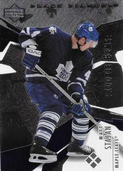 #187 Matt Stajan - Toronto Maple Leafs - 2003-04 Upper Deck Black Diamond Hockey