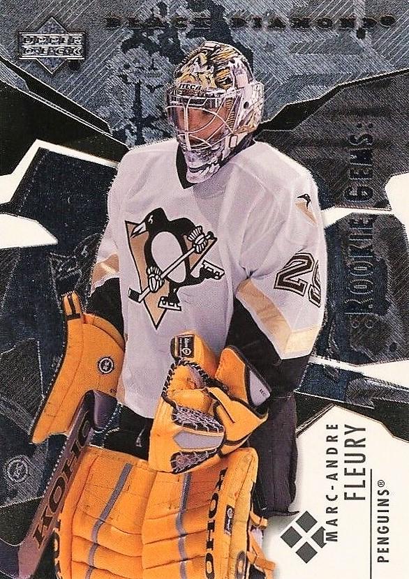 #198 Marc-Andre Fleury - Pittsburgh Penguins - 2003-04 Upper Deck Black Diamond Hockey