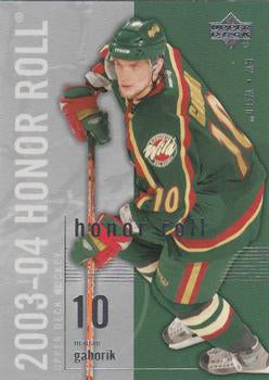 #41 Marian Gaborik - Minnesota Wild - 2003-04 Upper Deck Honor Roll Hockey