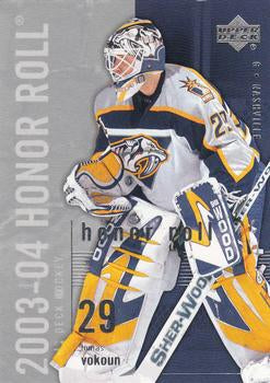 #47 Tomas Vokoun - Nashville Predators - 2003-04 Upper Deck Honor Roll Hockey
