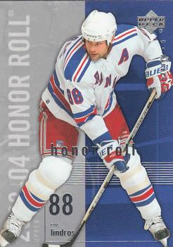 #55 Eric Lindros - New York Rangers - 2003-04 Upper Deck Honor Roll Hockey