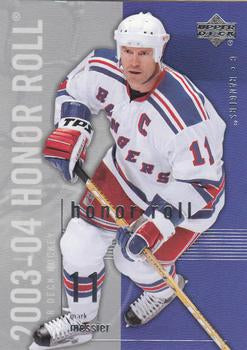 #56 Mark Messier - New York Rangers - 2003-04 Upper Deck Honor Roll Hockey