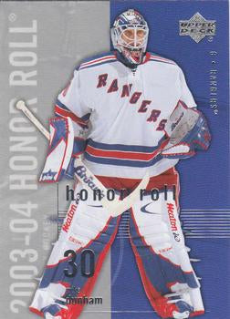 #57 Mike Dunham - New York Rangers - 2003-04 Upper Deck Honor Roll Hockey