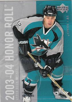 #71 Patrick Marleau - San Jose Sharks - 2003-04 Upper Deck Honor Roll Hockey