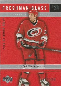 #165 Allan Rourke - Carolina Hurricanes - 2003-04 Upper Deck Honor Roll Hockey