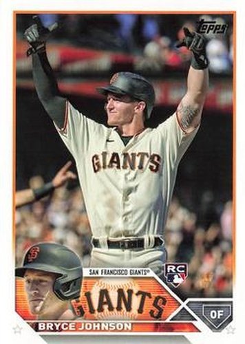 #571 Bryce Johnson - San Francisco Giants - 2023 Topps Baseball