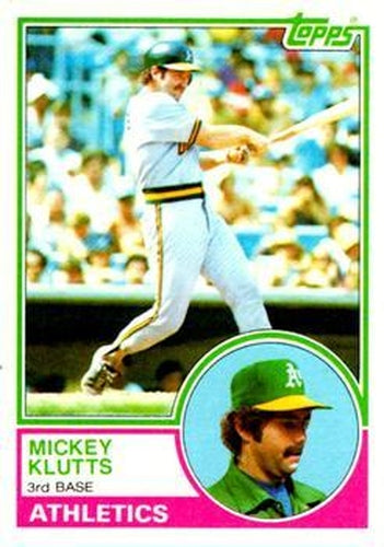 #571 Mickey Klutts - Oakland Athletics - 1983 Topps Baseball