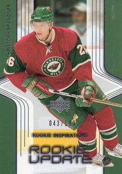 #191 Christoph Brandner - Minnesota Wild - 2003-04 Upper Deck Rookie Update Hockey