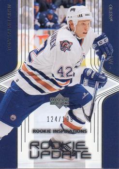 #195 Tony Salmelainen - Edmonton Oilers - 2003-04 Upper Deck Rookie Update Hockey
