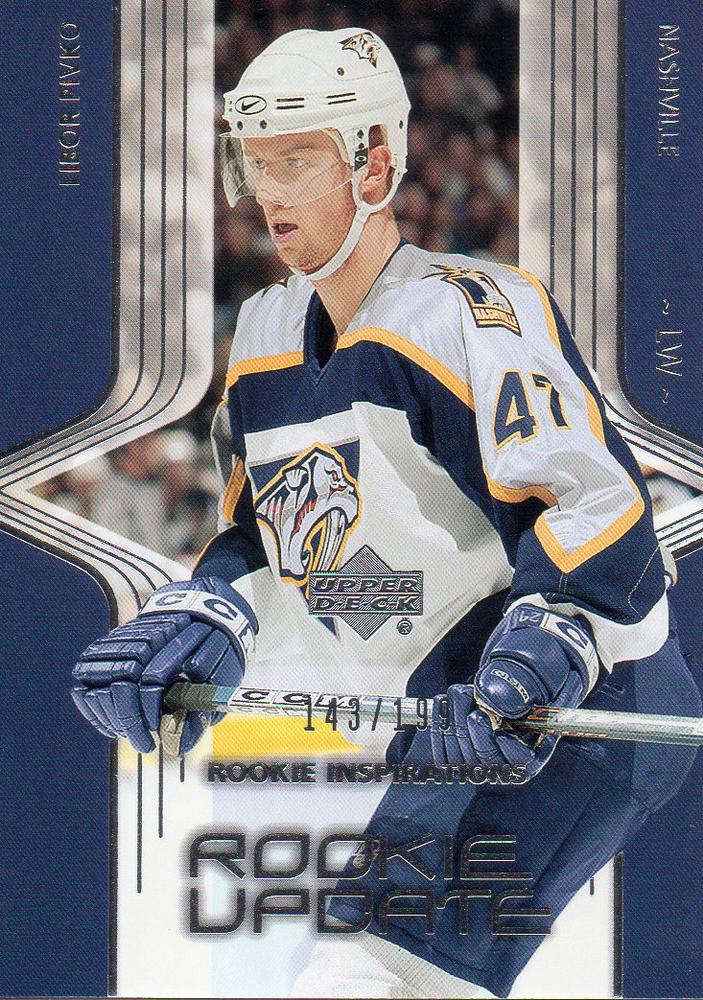 #208 Libor Pivko - Nashville Predators - 2003-04 Upper Deck Rookie Update Hockey