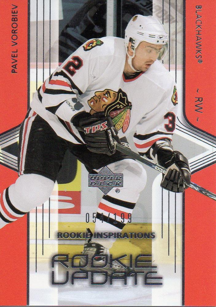 #212 Pavel Vorobiev - Chicago Blackhawks - 2003-04 Upper Deck Rookie Update Hockey