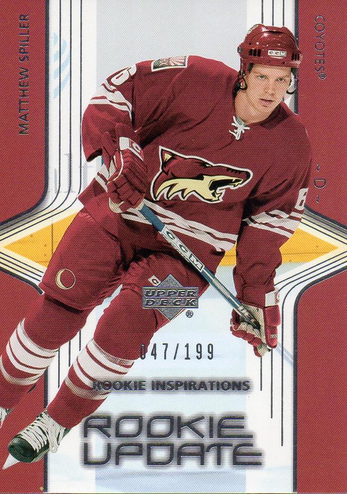 #214 Matthew Spiller - Phoenix Coyotes - 2003-04 Upper Deck Rookie Update Hockey