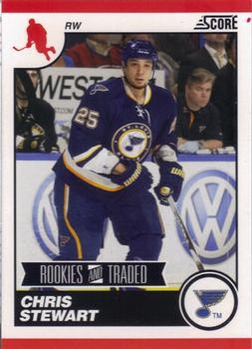 #572 Chris Stewart - St. Louis Blues - 2010-11 Score Hockey