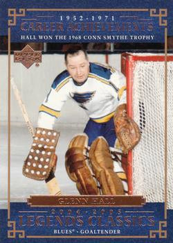 #74 Glenn Hall - St. Louis Blues - 2004-05 Upper Deck Legends Classics Hockey