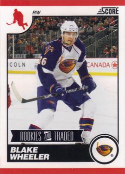 #573 Blake Wheeler - Atlanta Thrashers - 2010-11 Score Hockey