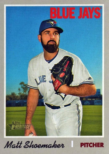 #573 Matt Shoemaker - Toronto Blue Jays - 2019 Topps Heritage Baseball