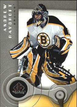 #10 Andrew Raycroft - Boston Bruins - 2005-06 SP Game Used Hockey