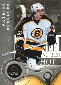 #11 Patrice Bergeron - Boston Bruins - 2005-06 SP Game Used Hockey
