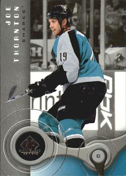#81 Joe Thornton - San Jose Sharks - 2005-06 SP Game Used Hockey