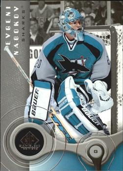 #83 Evgeni Nabokov - San Jose Sharks - 2005-06 SP Game Used Hockey