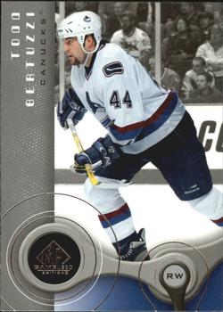 #98 Todd Bertuzzi - Vancouver Canucks - 2005-06 SP Game Used Hockey