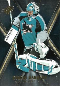 #75 Evgeni Nabokov - San Jose Sharks - 2005-06 SPx Hockey