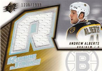 #137 Andrew Alberts - Boston Bruins - 2005-06 SPx Hockey